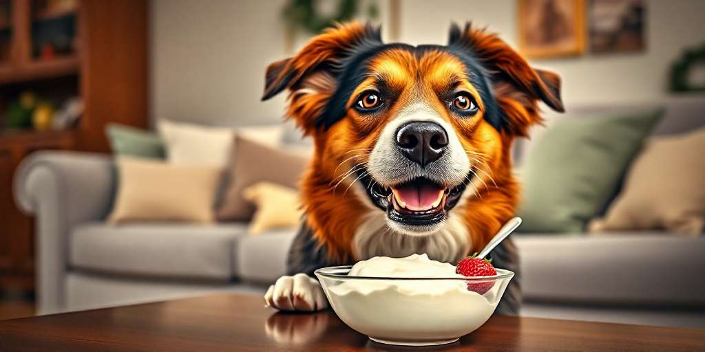 yogur para perros